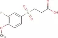 3-[3-Fluoro-4-methoxyphenyl)sulphonyl]propanoic acid