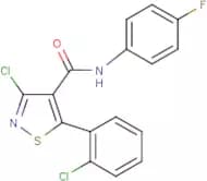 N4-(4-fluorophenyl)-3-chloro-5-(2-chlorophenyl)isothiazole-4-carboxamide
