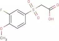 [(3-Fluoro-4-methoxyphenyl)sulphonyl]acetic acid