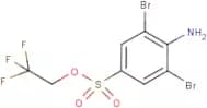 2,2,2-trifluoroethyl 4-amino-3,5-dibromobenzene-1-sulphonate