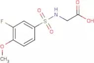 [(3-Fluoro-4-methoxyphenyl)sulphonylamino]acetic acid
