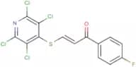 1-(4-fluorophenyl)-3-[(2,3,5,6-tetrachloro-4-pyridyl)thio]prop-2-en-1-one