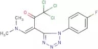 1,1,1-trichloro-4-(dimethylamino)-3-[1-(4-fluorophenyl)-1H-1,2,3,4-tetraazol-5-yl]but-3-en-2-one