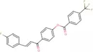 4-[3-(4-fluorophenyl)acryloyl]phenyl 4-(trifluoromethyl)benzoate