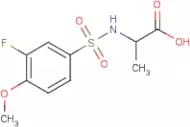 2-[(3-Fluoro-4-methoxyphenyl)sulphonylamino]propanoic acid