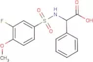 [(3-Fluoro-4-methoxyphenyl)sulphonylamino](phenyl)acetic acid
