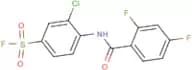 3-chloro-4-[(2,4-difluorobenzoyl)amino]benzene-1-sulphonyl fluoride