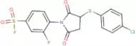 4-{3-[(4-chlorophenyl)thio]-2,5-dioxotetrahydro-1H-pyrrol-1-yl}-3-fluorobenzene-1-sulphonyl fluori…