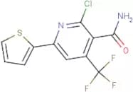 2-Chloro-6-(2-thienyl)-4-(trifluoromethyl)nicotinamide