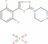 4-[4-(2,6-difluorophenyl)-1,3-dithiol-2-ylidene]-1,4-thiazinan-4-ium sulphonate