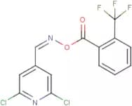 2,6-dichloro-4-[({[2-(trifluoromethyl)benzoyl]oxy}imino)methyl]pyridine