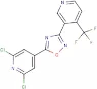 5-(2,6-dichloro-4-pyridyl)-3-[4-(trifluoromethyl)-3-pyridyl]-1,2,4-oxadiazole