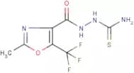 2-{[2-methyl-5-(trifluoromethyl)-1,3-oxazol-4-yl]carbonyl}hydrazine-1-carbothioamide
