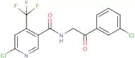 6-chloro-N-[2-(3-chlorophenyl)-2-oxoethyl]-4-(trifluoromethyl)nicotinamide