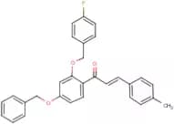 1-{4-(benzyloxy)-2-[(4-fluorobenzyl)oxy]phenyl}-3-(4-methylphenyl)prop-2-en-1-one