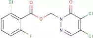 (4,5-dichloro-6-oxo-1,6-dihydropyridazin-1-yl)methyl 2-chloro-6-fluorobenzoate