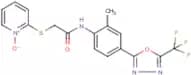 2-[(2-{2-methyl-4-[5-(trifluoromethyl)-1,3,4-oxadiazol-2-yl]anilino}-2-oxoethyl)thio]pyridinium-1-…