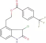 2-(3-chloro-2-oxo-2,3-dihydro-1H-indol-4-yl)ethyl 4-(trifluoromethyl)benzoate