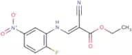 ethyl (E)-2-cyano-3-(2-fluoro-5-nitroanilino)prop-2-enoate