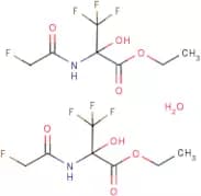 Ethyl 3,3,3-trifluoro-2-[(2-fluoroacetyl)amino]-2-hydroxypropanoate hemihydrate
