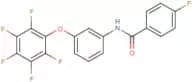 N1-[3-(2,3,4,5,6-pentafluorophenoxy)phenyl]-4-fluorobenzamide
