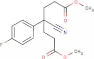 dimethyl 4-cyano-4-(4-fluorophenyl)heptanedioate
