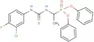 diphenyl (1-{[(3-chloro-4-fluoroanilino)carbothioyl]amino}ethyl)phosphonate