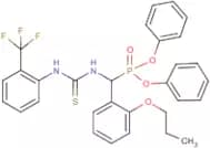 diphenyl [(2-propoxyphenyl)({[2-(trifluoromethyl)anilino]carbothioyl}amino)methyl]phosphonate