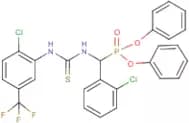 diphenyl [(2-chlorophenyl)({[2-chloro-5-(trifluoromethyl)anilino]carbothioyl}amino)methyl]phosphon…
