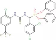 diphenyl [({[2-chloro-5-(trifluoromethyl)anilino]carbothioyl}amino)(2,4-dichlorophenyl)methyl]phos…