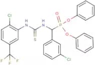 diphenyl [(3-chlorophenyl)({[2-chloro-5-(trifluoromethyl)anilino]carbothioyl}amino)methyl]phosphon…