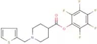 Pentafluorophenyl 1-(thien-2-ylmethyl)piperidine-4-carboxylate