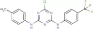 N2-(4-methylphenyl)-N4-[4-(trifluoromethyl)phenyl]-6-chloro-1,3,5-triazine-2,4-diamine