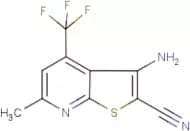 3-amino-6-methyl-4-(trifluoromethyl)thieno[2,3-b]pyridine-2-carbonitrile