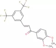 1-(3,4-dimethoxyphenyl)-3-[3,5-di(trifluoromethyl)phenyl]prop-2-en-1-one