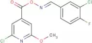 2-chloro-4-[({[(3-chloro-4-fluorophenyl)methylene]amino}oxy)carbonyl]-6-methoxypyridine