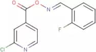 2-chloro-4-[({[(2-fluorophenyl)methylene]amino}oxy)carbonyl]pyridine