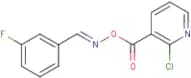 2-chloro-3-[({[(3-fluorophenyl)methylene]amino}oxy)carbonyl]pyridine
