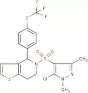 5-[(5-chloro-1,3-dimethyl-1H-pyrazol-4-yl)sulphonyl]-4-[4-(trifluoromethoxy)phenyl]-4,5,6,7-tetrah…