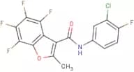 N3-(3-chloro-4-fluorophenyl)-4,5,6,7-tetrafluoro-2-methylbenzo[b]furan-3-carboxamide