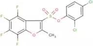 2,4-dichlorophenyl 4,5,6,7-tetrafluoro-2-methylbenzo[b]furan-3-sulphonate