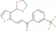 3-[3-(1,3-dioxolan-2-yl)-2-thienyl]-1-[3-(trifluoromethyl)phenyl]prop-2-en-1-one