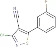 3-chloro-5-(3-fluorophenyl)isothiazole-4-carbonitrile
