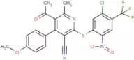 5-acetyl-2-{[5-chloro-2-nitro-4-(trifluoromethyl)phenyl]thio}-4-(4-methoxyphenyl)-6-methylnicotino…