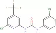 N-(3-chlorophenyl)-N'-[6-chloro-4-(trifluoromethyl)-2-pyridyl]urea