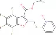 2-({[3-(ethoxycarbonyl)-4,5,6,7-tetrafluorobenzo[b]furan-2-yl]methyl}thio)pyridinium-1-olate