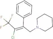 1-(3-chloro-4,4,4-trifluoro-2-phenylbut-2-enyl)piperidine