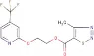 2-{[4-(trifluoromethyl)-2-pyridyl]oxy}ethyl 4-methyl-1,2,3-thiadiazole-5-carboxylate