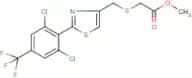 methyl 2-[({2-[2,6-dichloro-4-(trifluoromethyl)phenyl]-1,3-thiazol-4-yl}methyl)thio]acetate