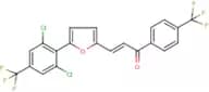 3-{5-[2,6-dichloro-4-(trifluoromethyl)phenyl]-2-furyl}-1-[4-(trifluoromethyl)phenyl]prop-2-en-1-one